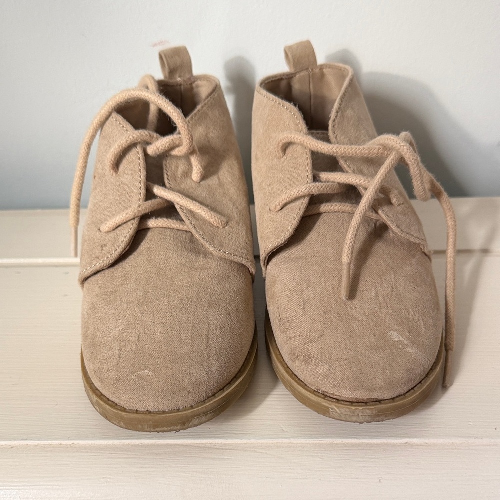 Old Navy Beige Kids Lace-Up Boots